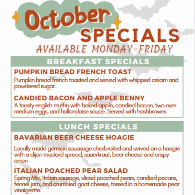 Come in & try our October specials!