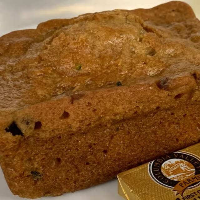 Fresh Baked Huckleberry Zucchini Bread.