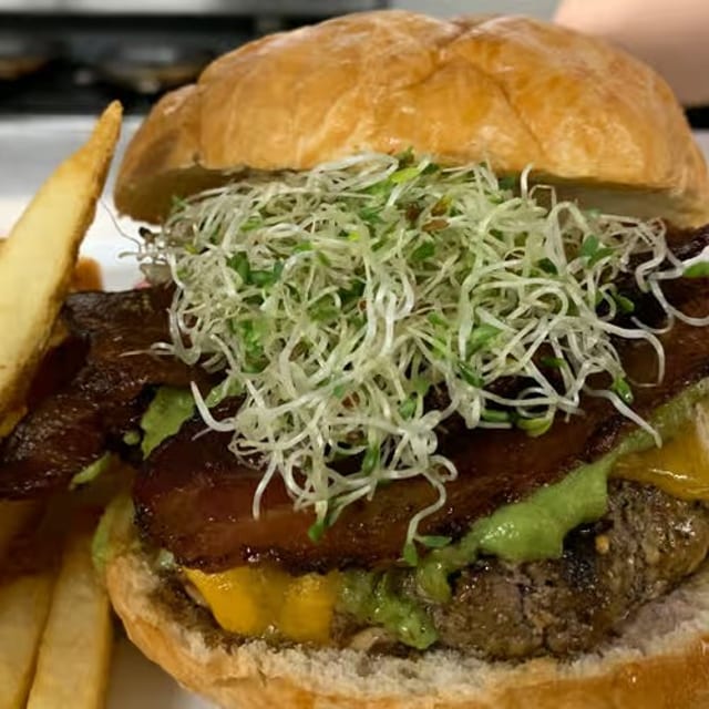 Bacon Avo-Jack Burger.