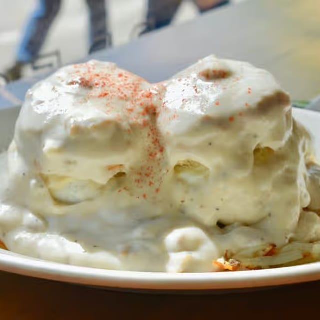 Stuffed Biscuits and Gravy.