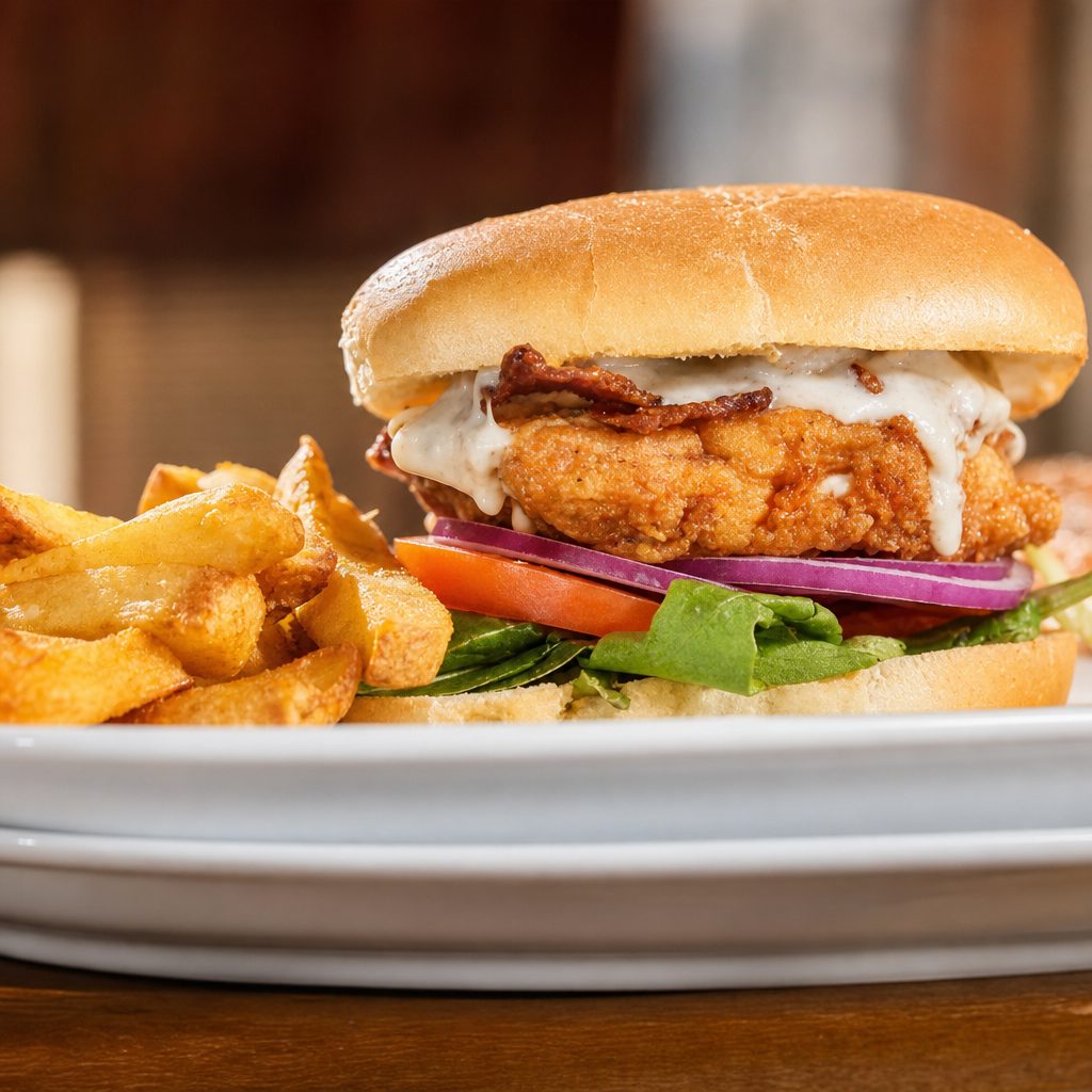 Deluxe Chicken Sandwich.